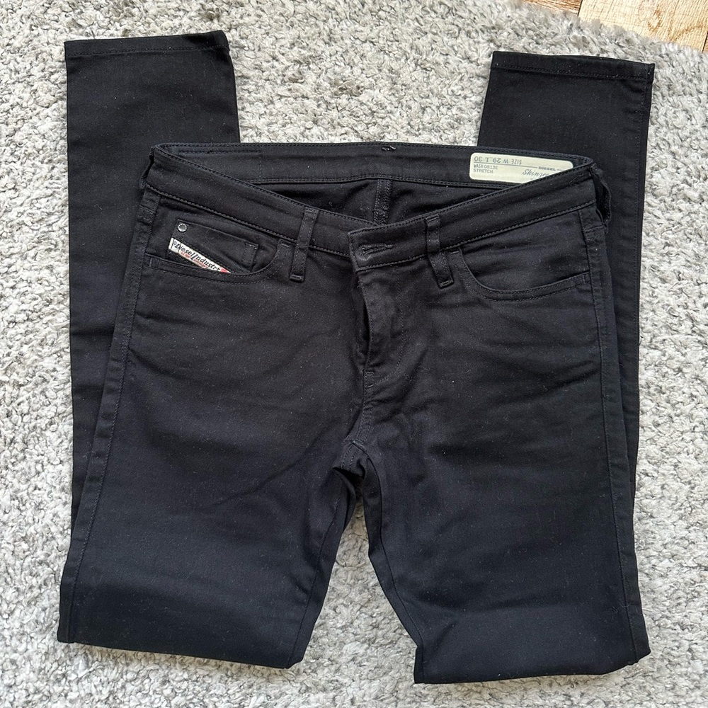 DIESEL Women’s Black Skinny Jeans – Size 29x30